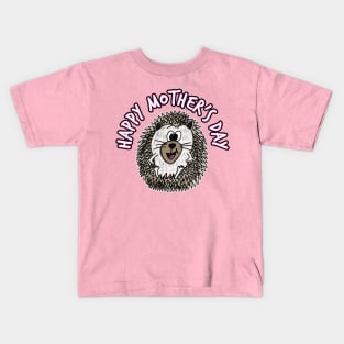 Mother's Day Hedgehog Mothering Sunday Kids T-Shirt